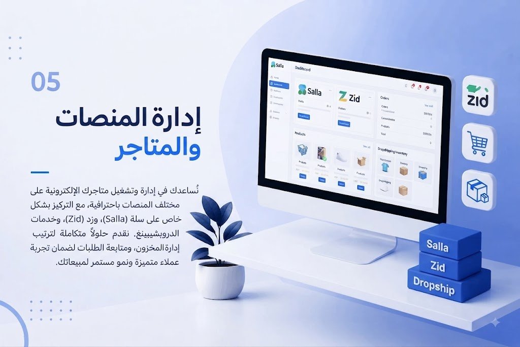 صوره خدمه ادراه المنصات والمتاجر