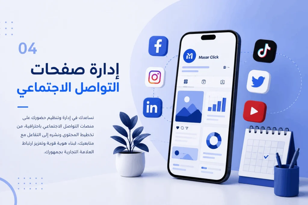 صوره خدمه اداره صفحات التواصل الاجتماعي